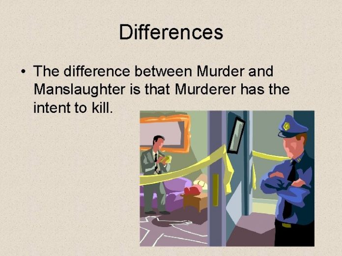 Difference between murder and manslaughter