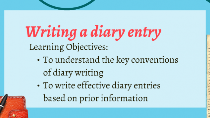 How to write diary entry?